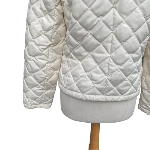 Kenneth Cole Reaction Down Puffer Jacket Ivory G-III Quilted Coastal Old Money-M - Picture 9 of 14